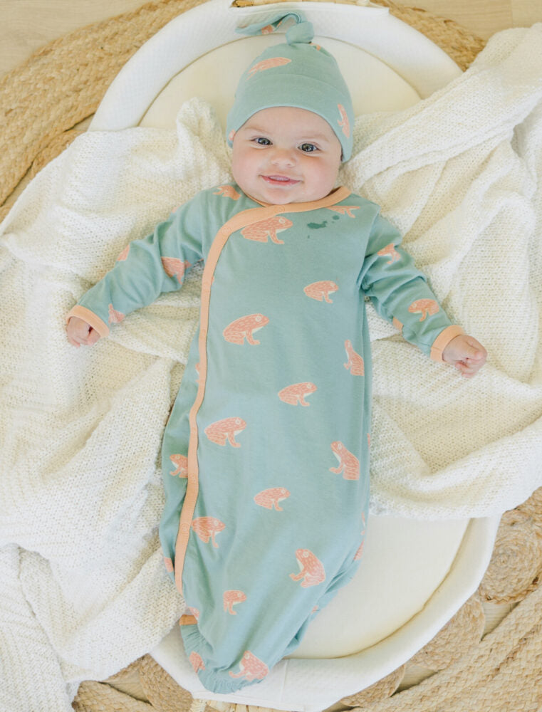 Organic Cotton Baby Hat - Frog