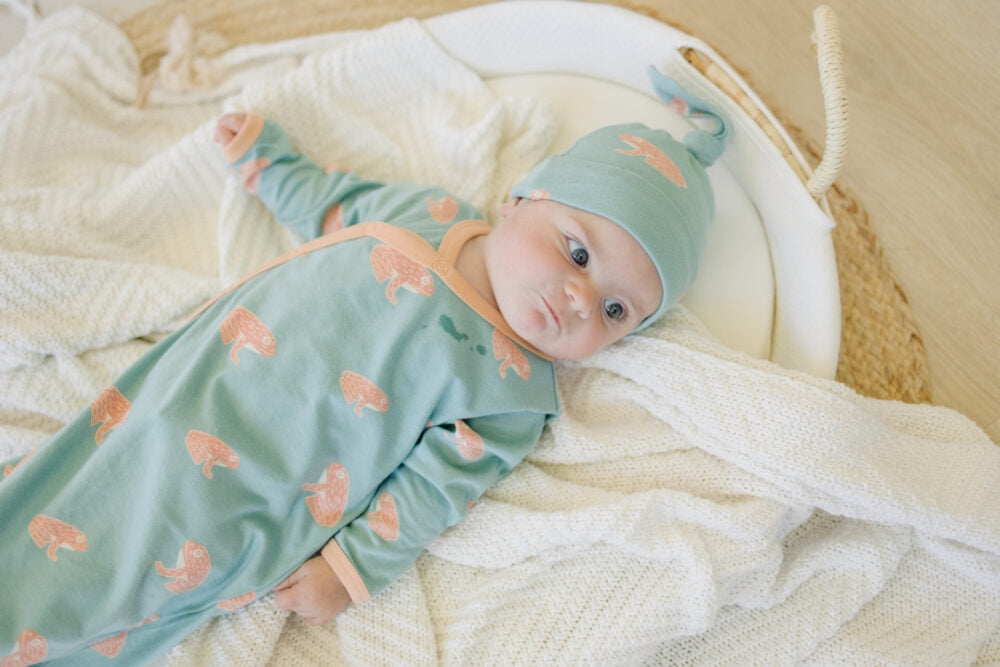 Organic Cotton Baby Hat - Frog