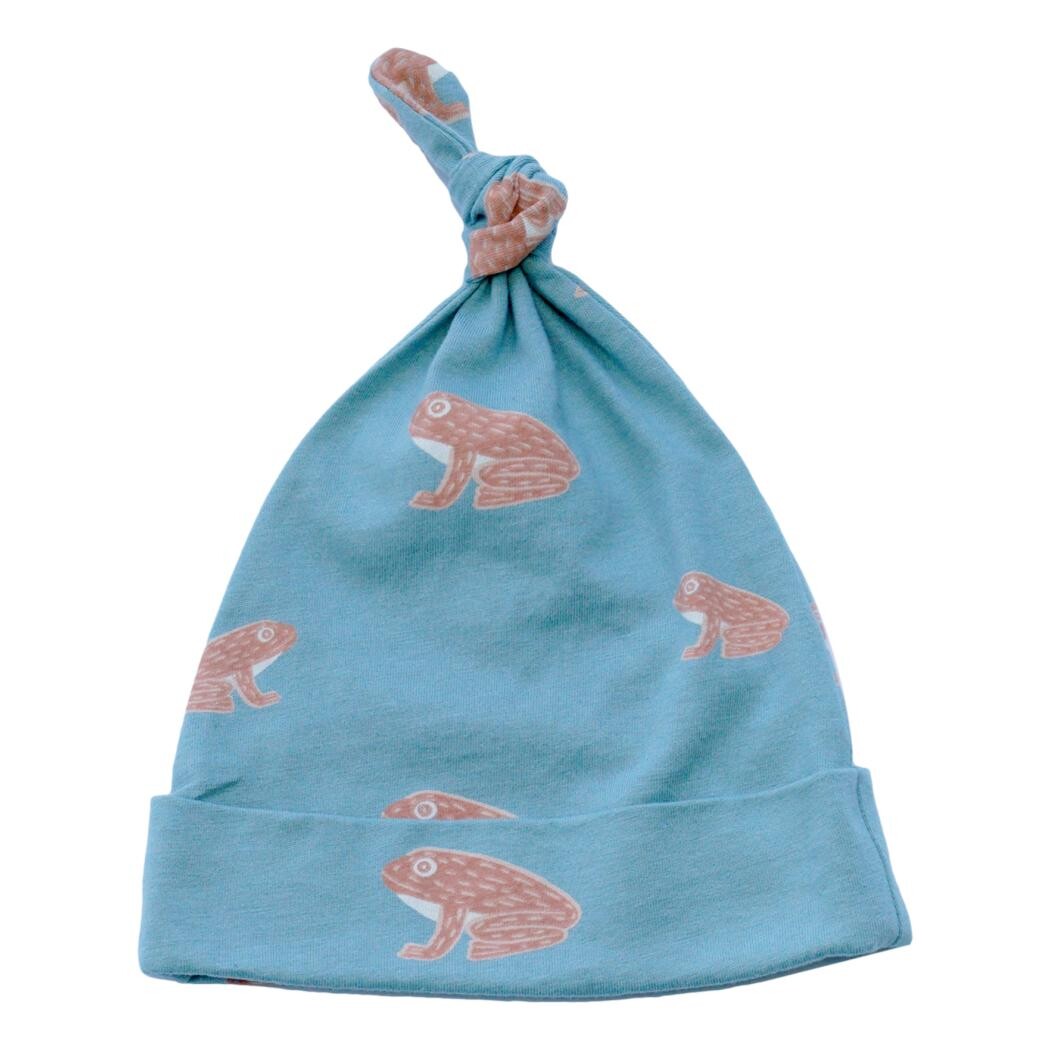 Organic Cotton Baby Hat - Frog