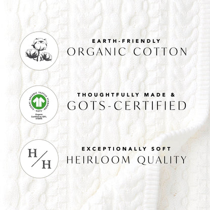Organic Seersucker White Empire Waist Dress