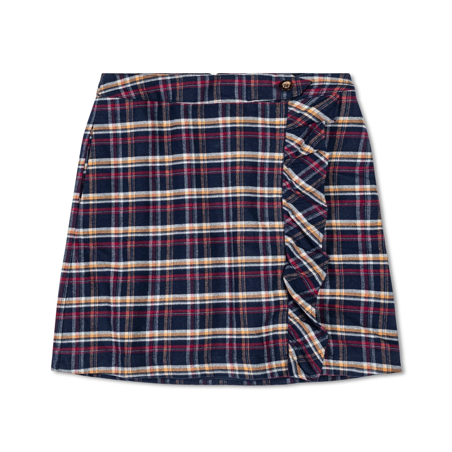 Women's Organic Flannel Ruffle Skirt