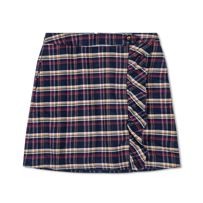 Women's Organic Flannel Ruffle Skirt