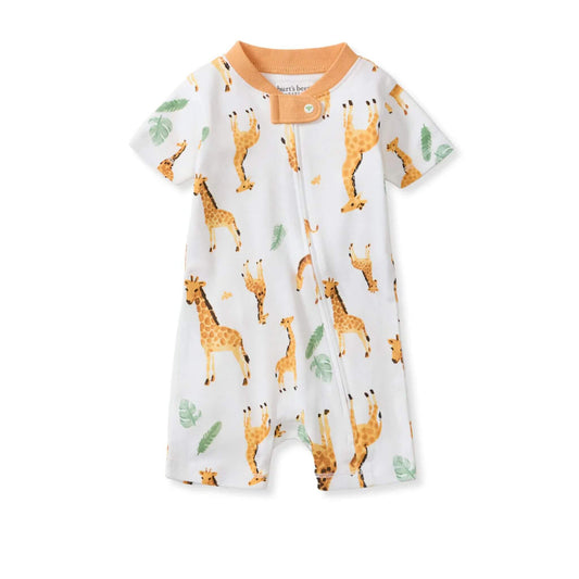Giraffe Family Organic Baby Sleeper Romper