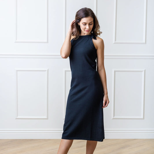Women's' Halter Tie Knit Sweater Dress