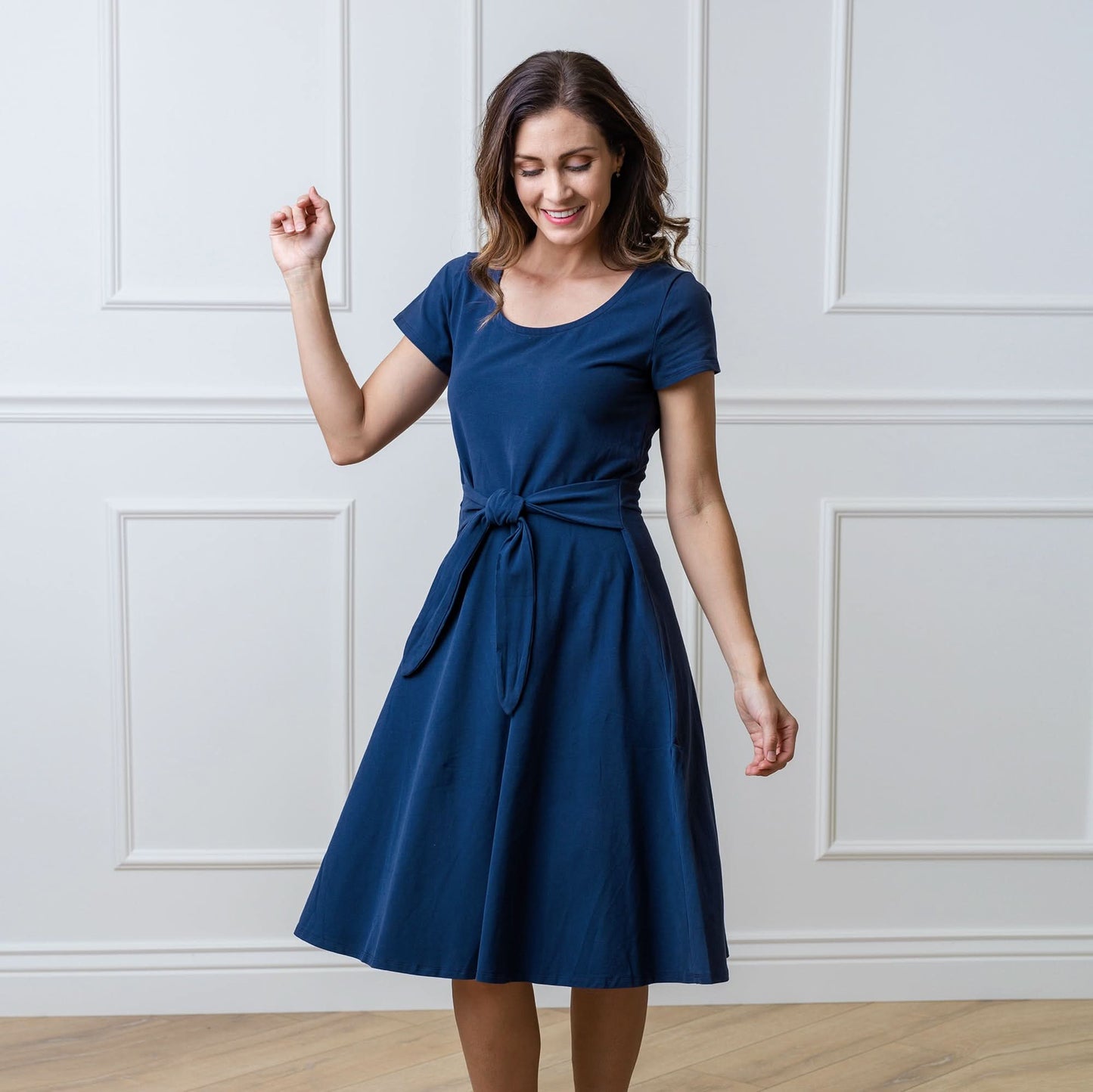 Organic Women's Tie-Waist Knit Dress