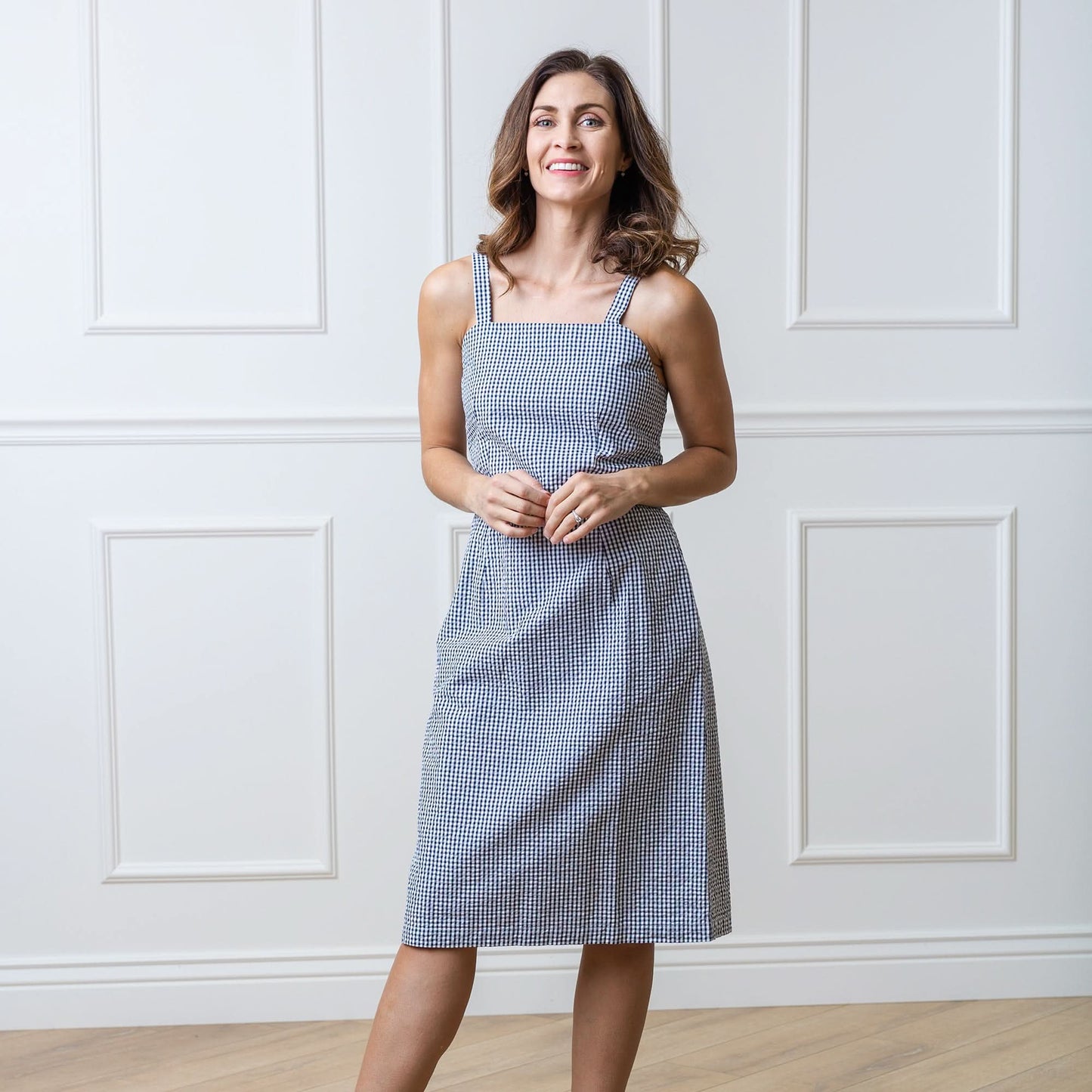Women's Organic Seersucker Sheath Dress