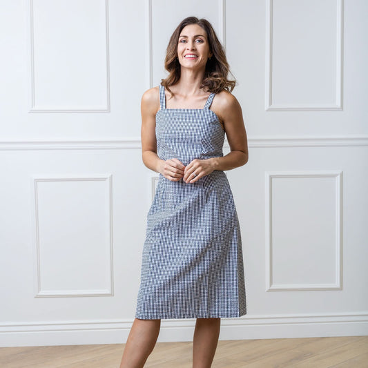 Women's Organic Seersucker Sheath Dress