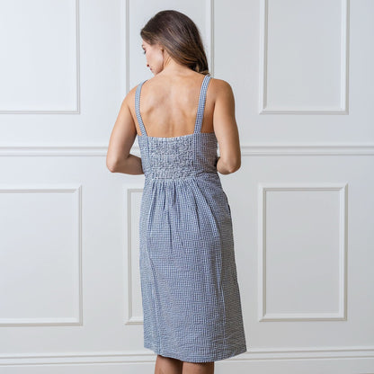 Women's Organic Seersucker Sheath Dress