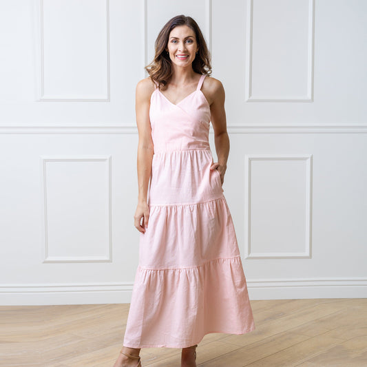 Women's Tiered Wrap Dress