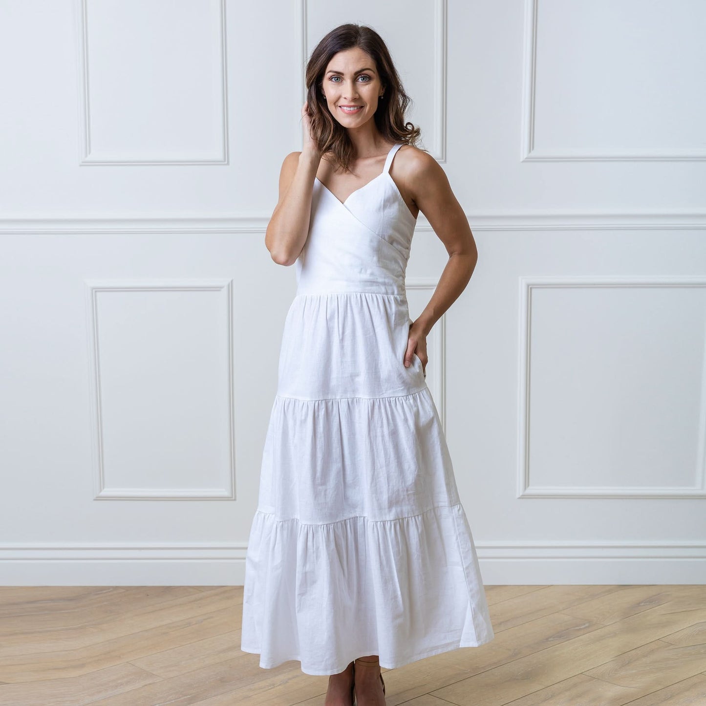 Women's Tiered Wrap Dress
