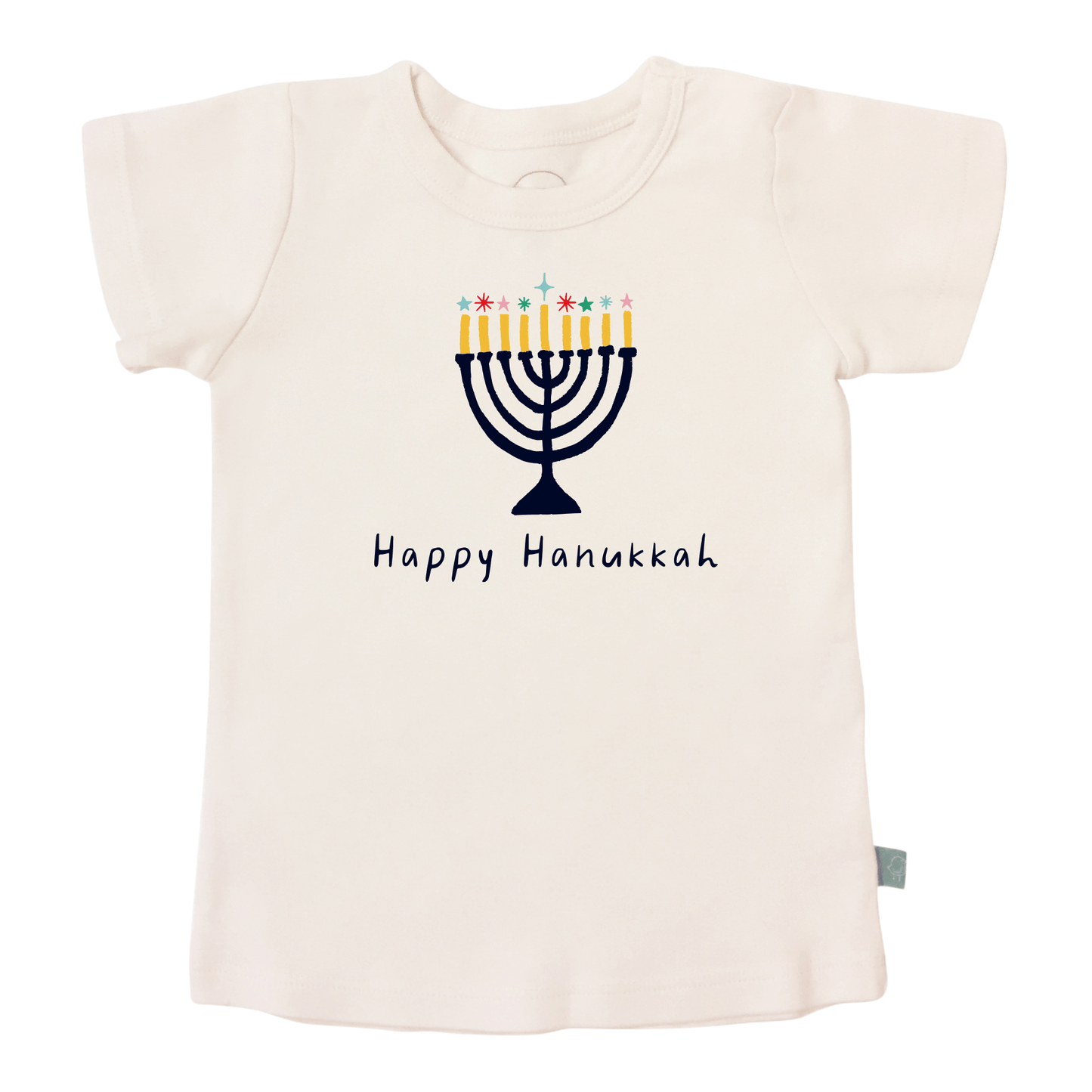 Organic Graphic Toddler Tee - Happy Hanukkah