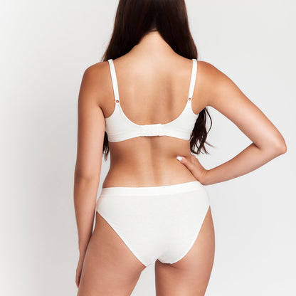 Keyhole Bra - White