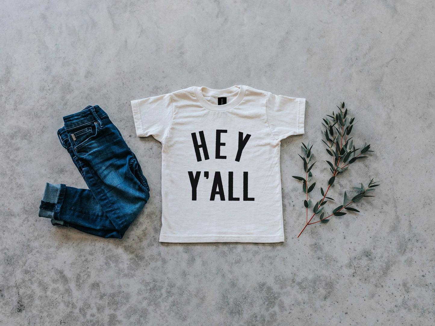 Hey Y'All Organic Kids Tee