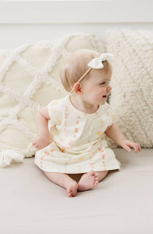 Organic Baby Dress w/ Bloomers - Boho Floral