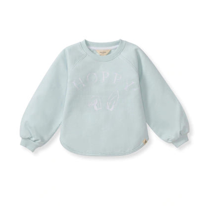 Hoppy Blue Organic Baby & Toddler Sweatshirt