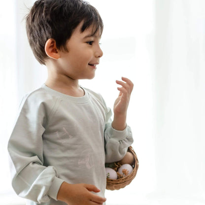 Hoppy Blue Organic Baby & Toddler Sweatshirt