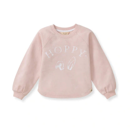 Hoppy Pink Organic Baby & Toddler Sweatshirt
