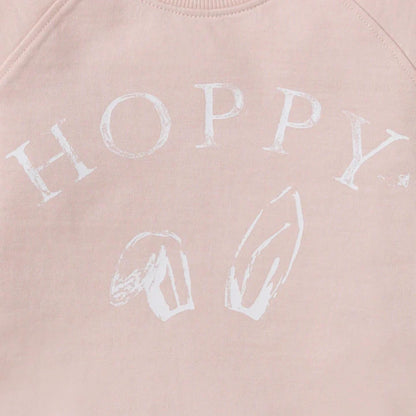Hoppy Pink Organic Baby & Toddler Sweatshirt