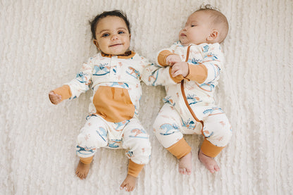 Organic Baby Romper - Rocking Horse