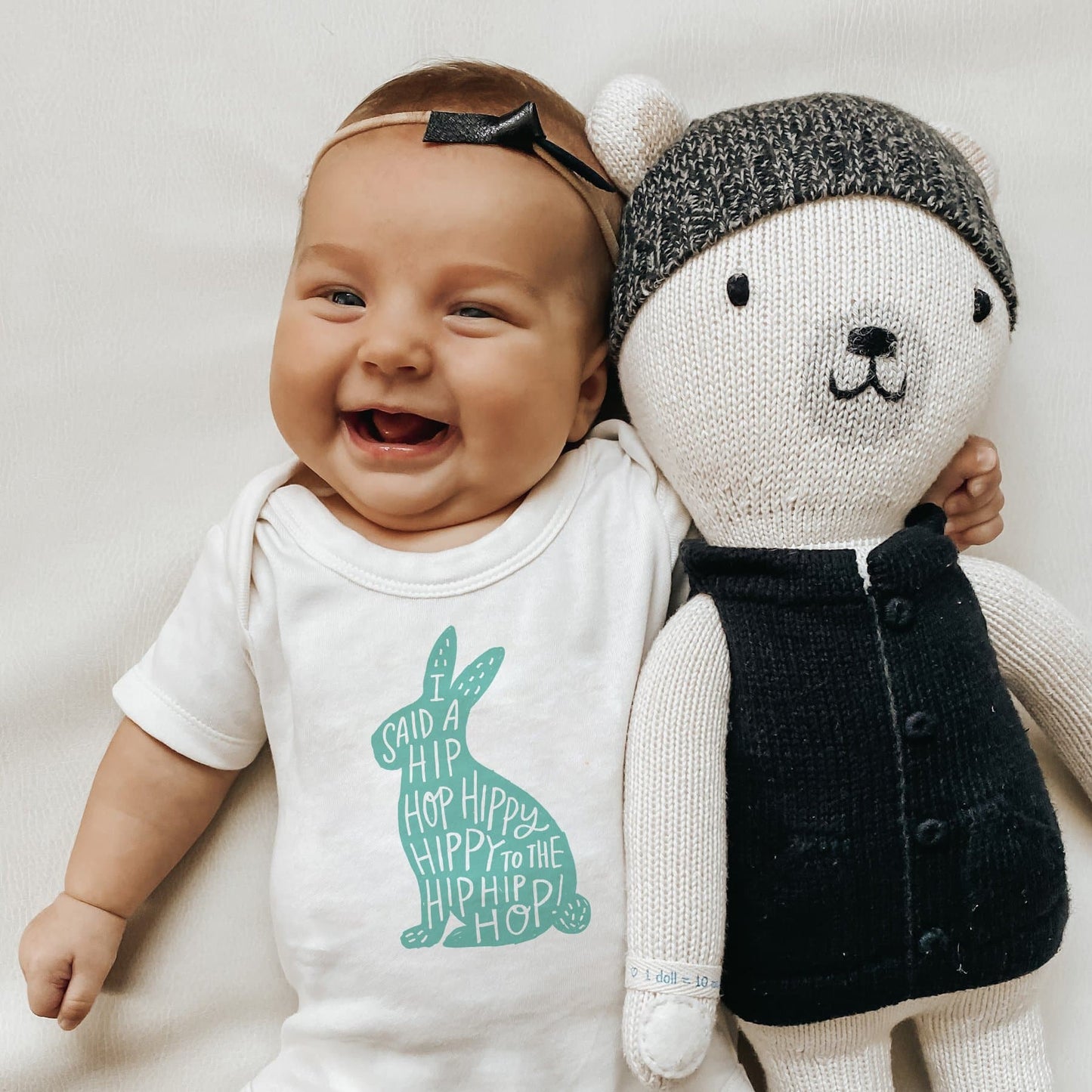 Organic Baby Graphic Bodysuit - Hippy Hoppy