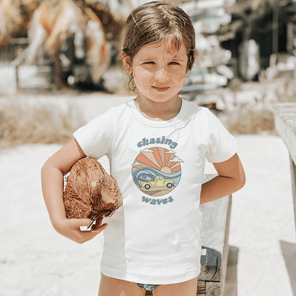 Organic Toddler Graphic Tee - Chasing Waves