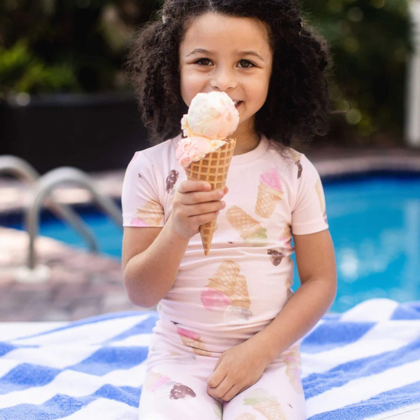 Ice Cream Cone Honeysoft™ Lyocell Toddler & Kid Pajamas