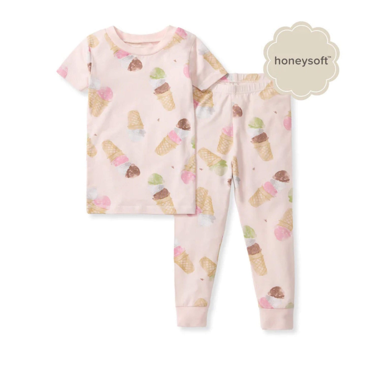Ice Cream Cone Honeysoft™ Lyocell Toddler & Kid Pajamas
