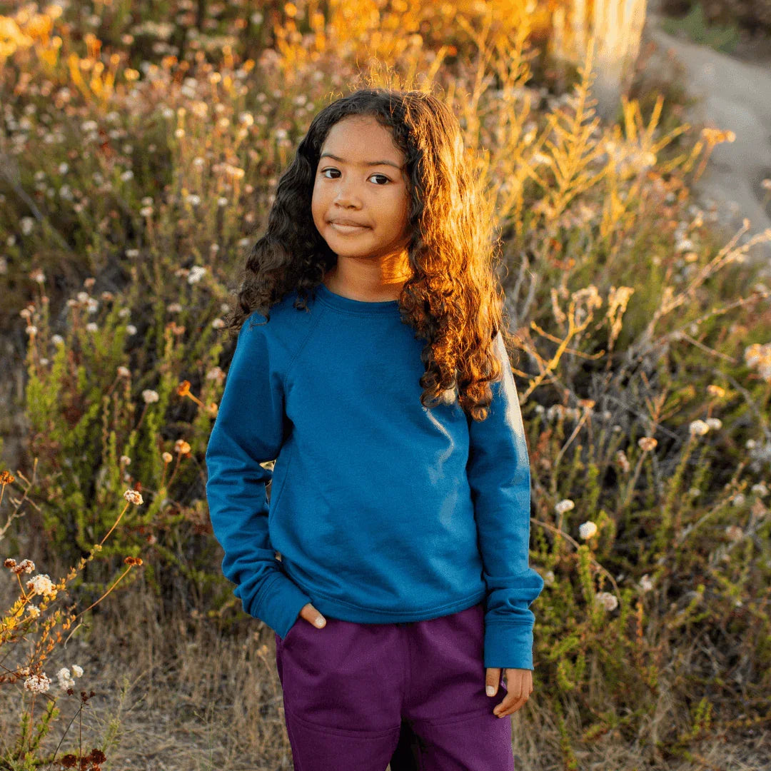 Organic Kids Stevie Raglan Sweatshirt