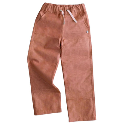 Organic Kids Jules Pants - Orange Chambray