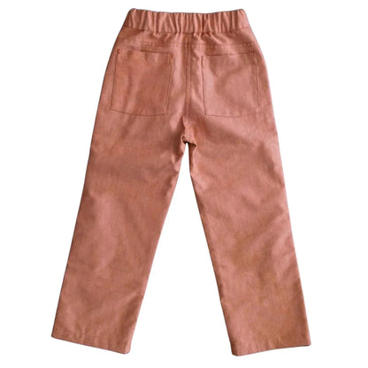 Organic Kids Jules Pants - Orange Chambray