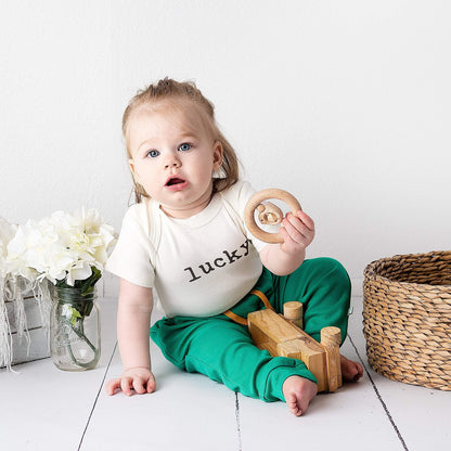 Organic Baby Graphic Bodysuit - Lucky