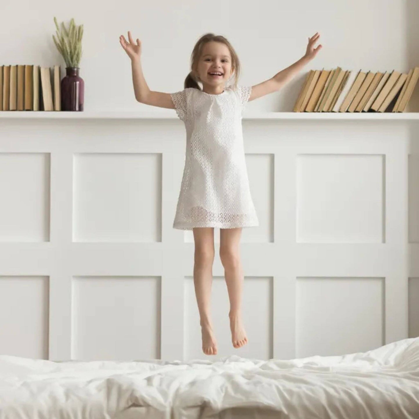 Kids Down Duvet Insert Comforter with Organic Cotton Fabric