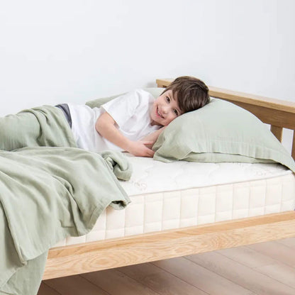 Kids Organic Cotton Breathable Muslin Duvet Cover & Sham Set