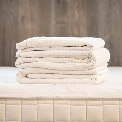 Kids Organic Cotton Breathable Muslin Duvet Cover & Sham Set