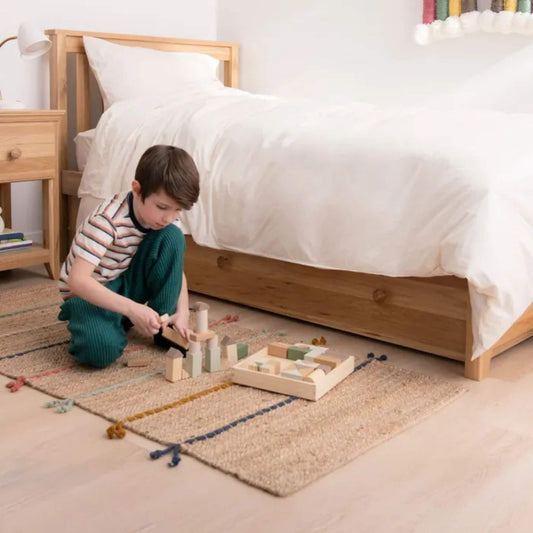 Kids Organic Cotton Percale Duvet Cover & Sham Set