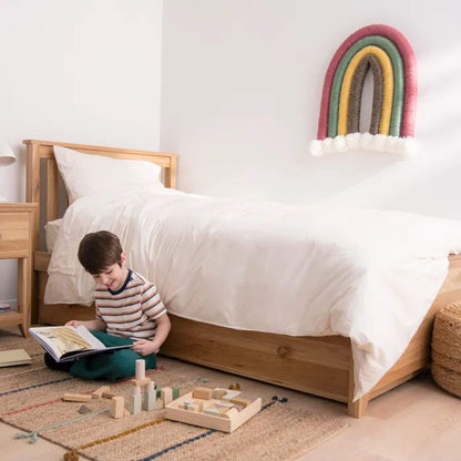 Kids Organic Cotton Percale Duvet Cover & Sham Set