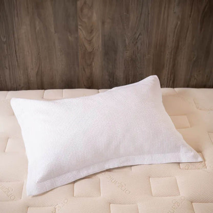 Kids Organic Cotton Waffle Duvet Cover & Sham Set