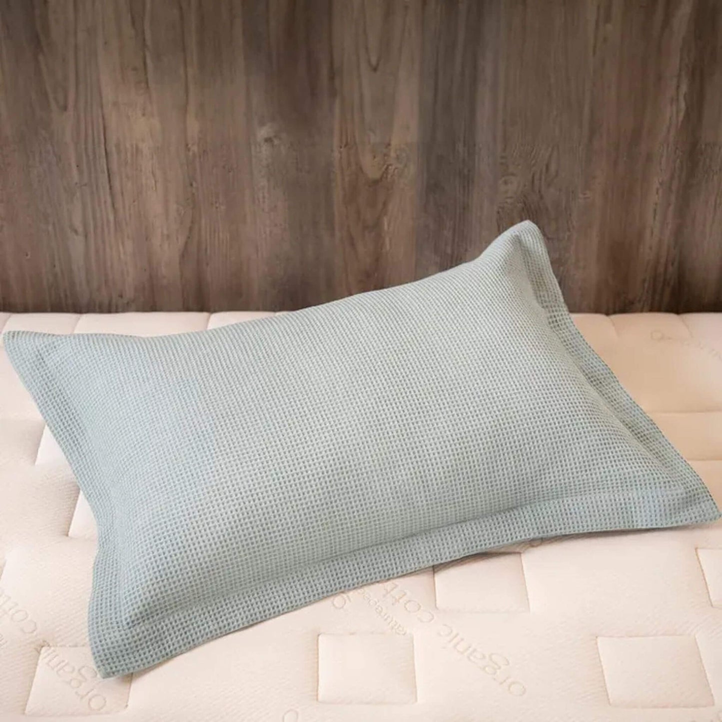 Kids Organic Cotton Waffle Duvet Cover & Sham Set