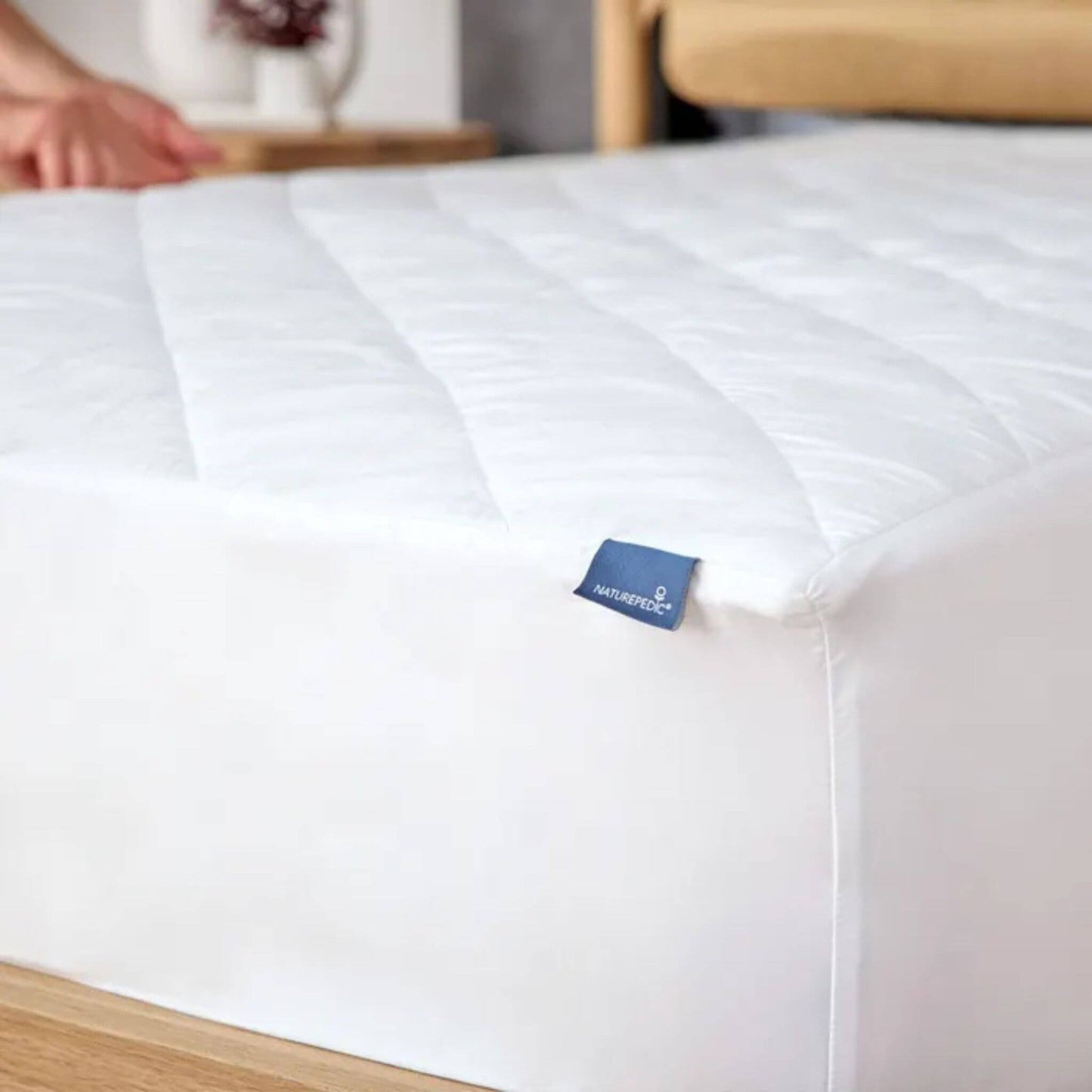Kids Organic Quilted Mattress Protector Pad - Waterproof