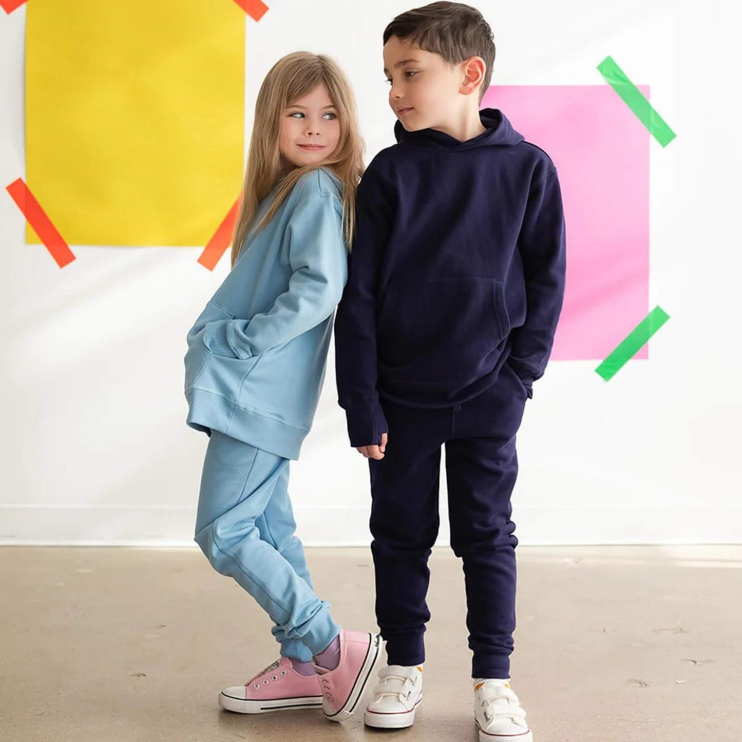 Organic Cotton Kids Pullover Hoodie