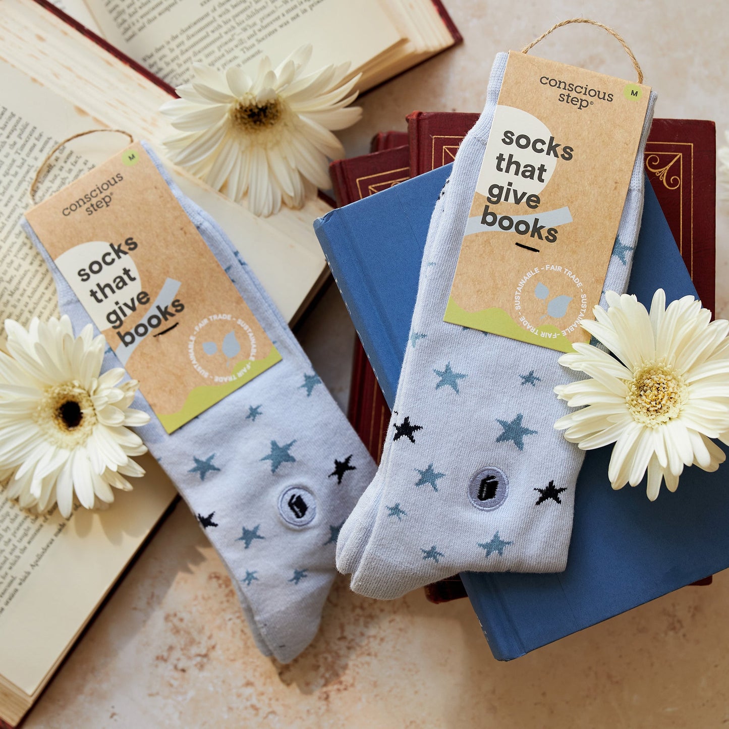 Adult Socks that Give Books