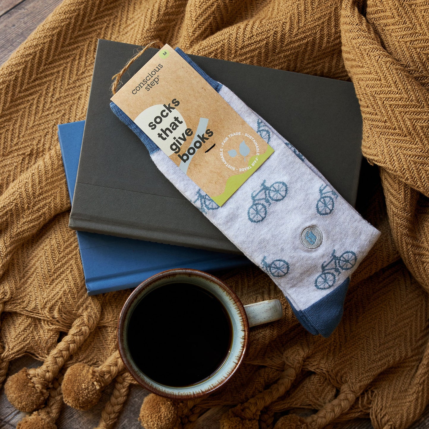 Adult Socks that Give Books