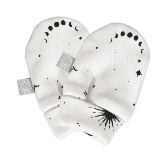 Organic Baby Mittens - Celestial