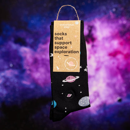 Adult Socks that Support Space Exploration