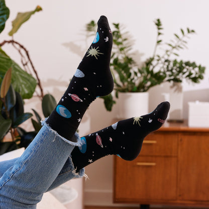 Adult Socks that Support Space Exploration