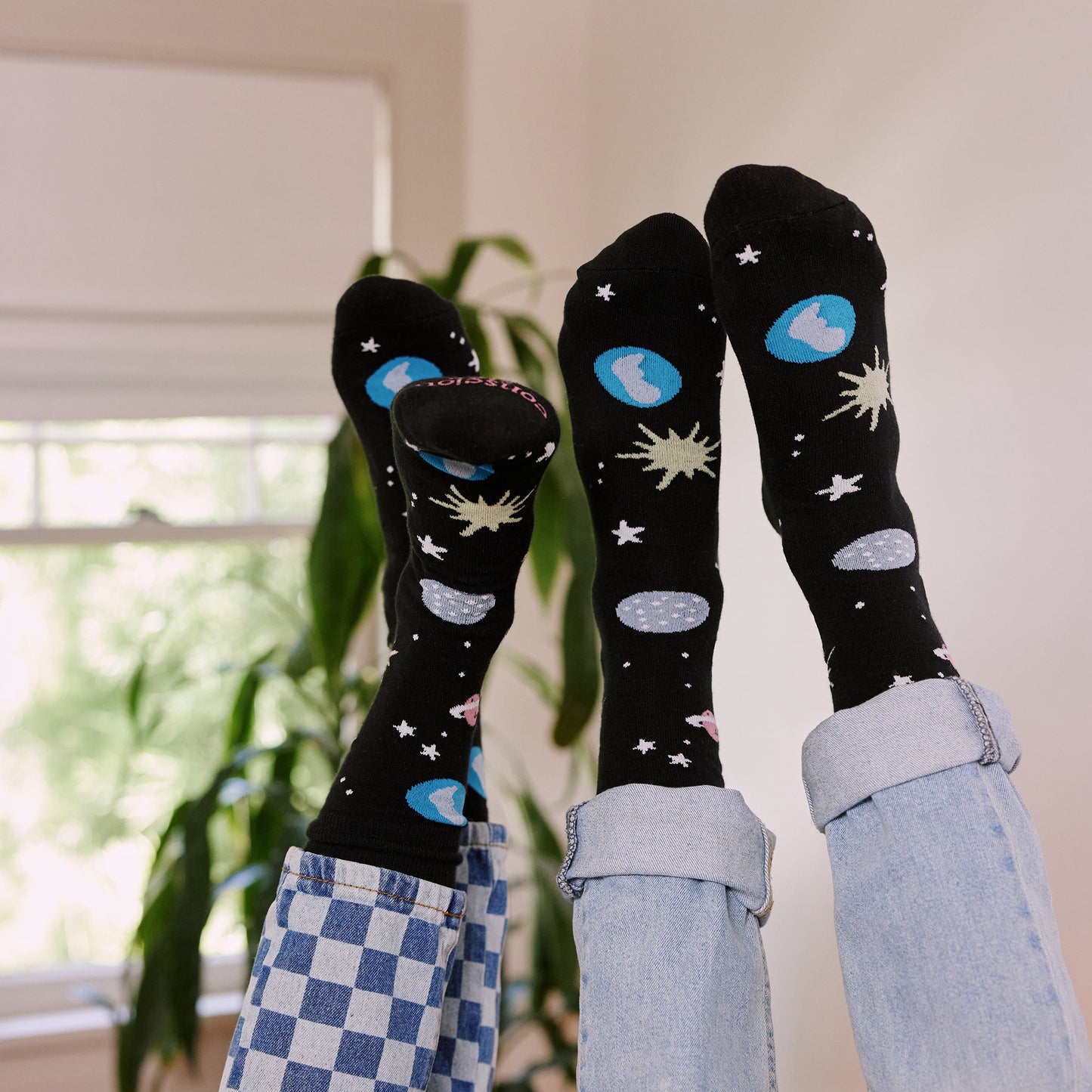 Adult Socks that Support Space Exploration