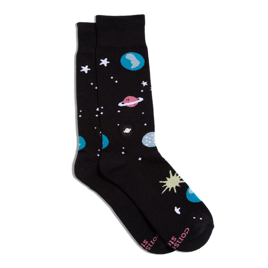Adult Socks that Support Space Exploration