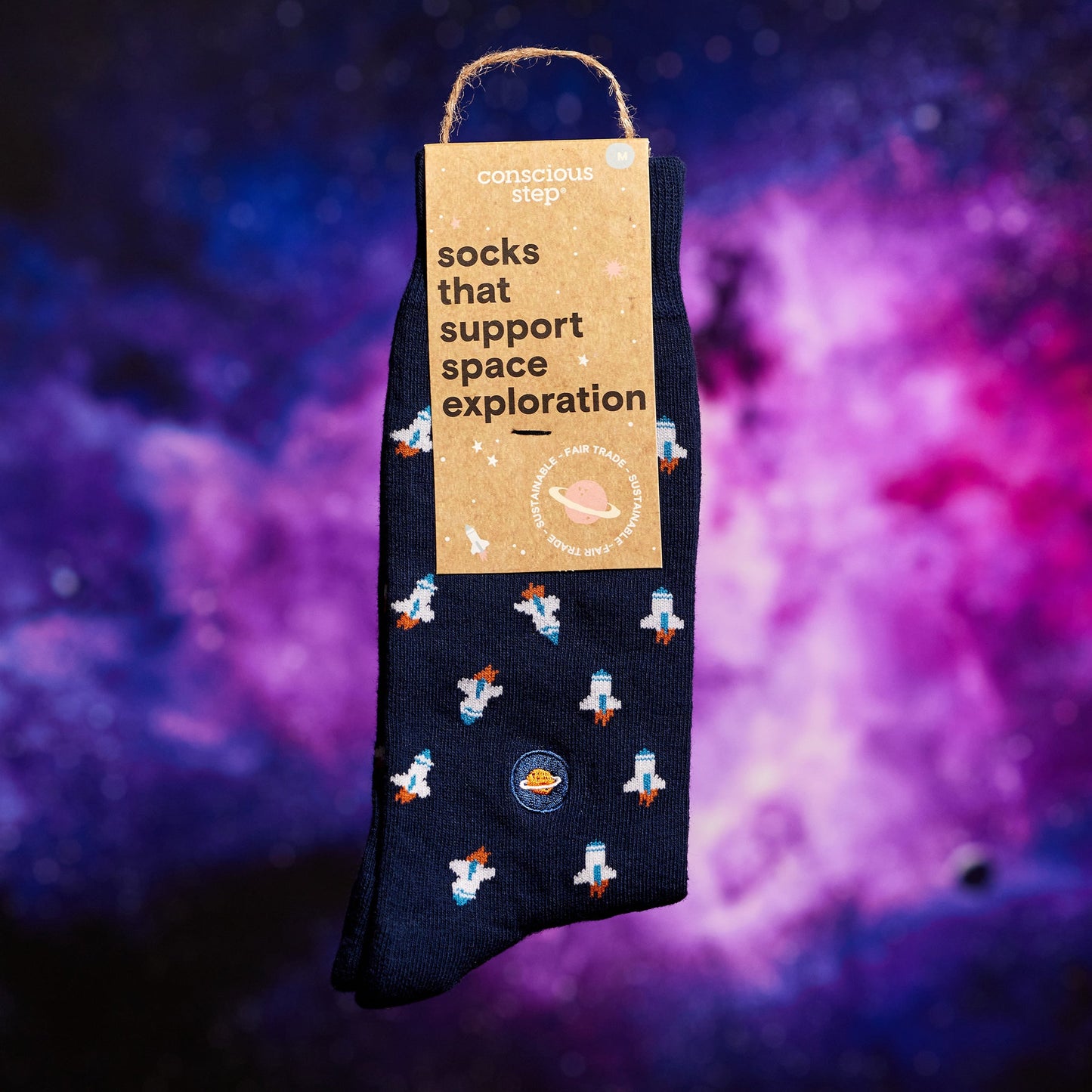 Adult Socks that Support Space Exploration