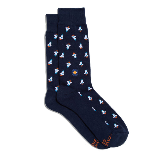 Adult Socks that Support Space Exploration
