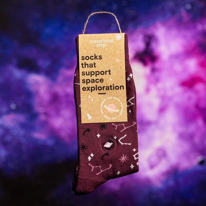 Adult Socks that Support Space Exploration